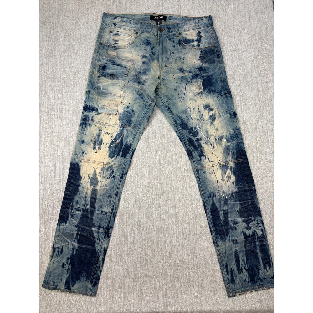 Akoo Denim Jeans Size 34x32 NWT